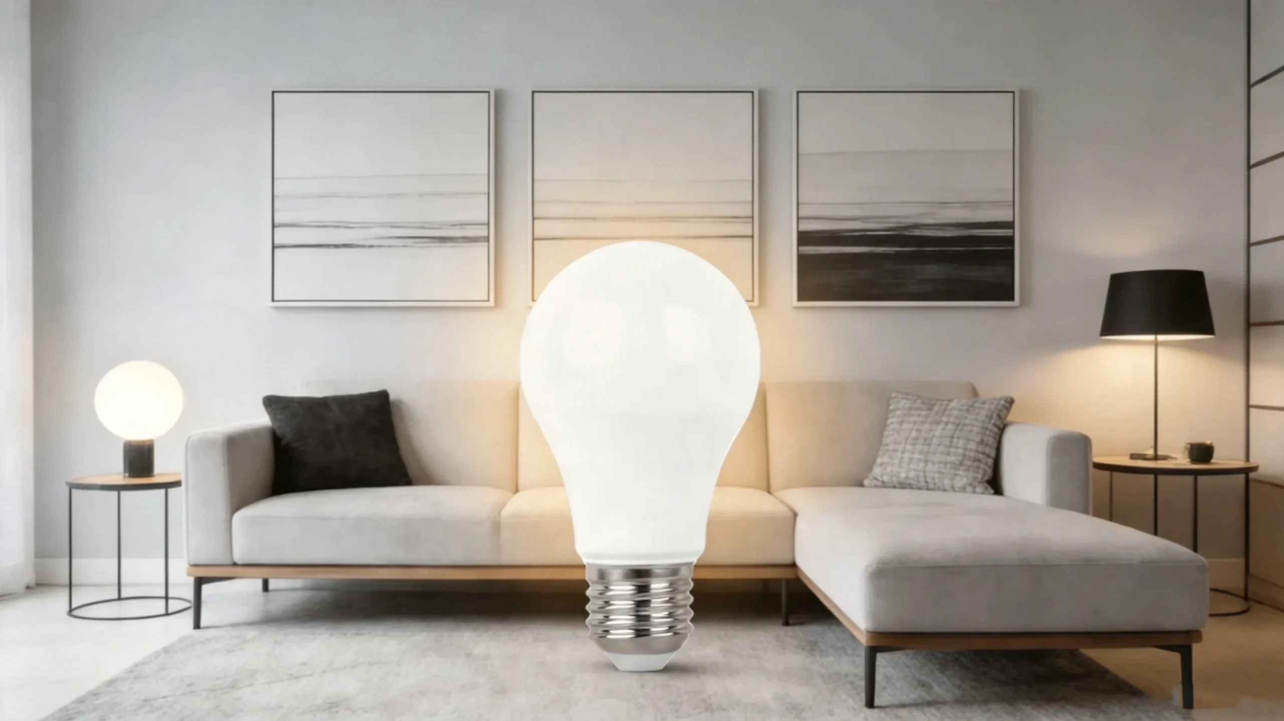 A60 LED Bulb lighting modern living room ceiling