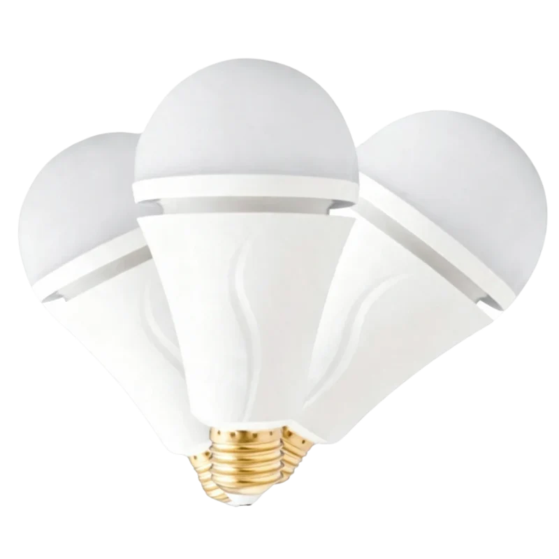 LED Type T Emergency Bulb with E27 base and white flame retardant housing