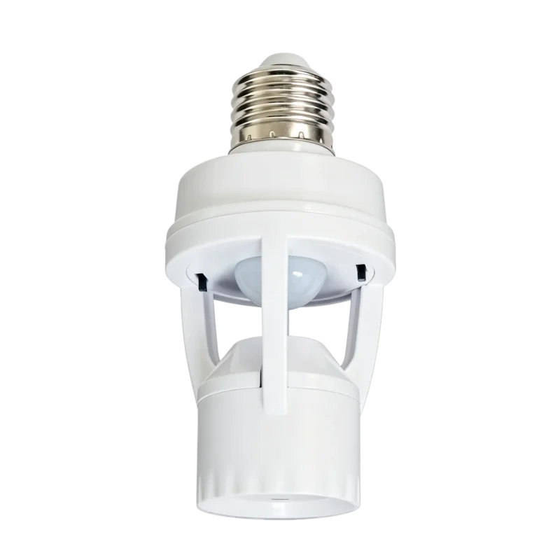 BL-3011 Radar Sensor Lamp Holder E27 motion sensor adapter on white